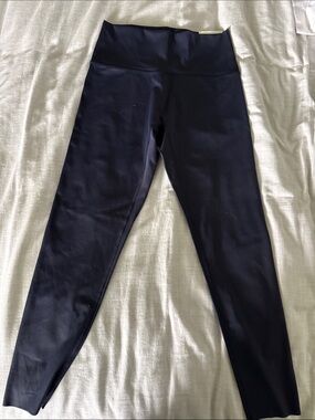 aerie navy blue offline goals 7/8 leggings | size large | nwt